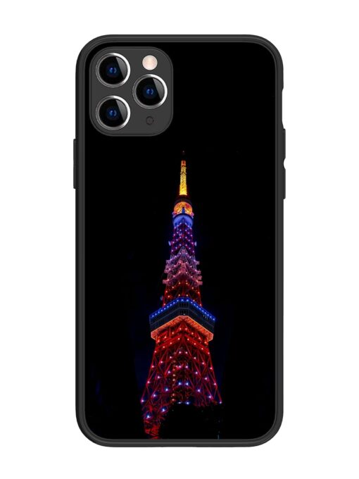 Eiffel Tower Night View Glossy Metal Phone Cover for Apple Iphone 11 Pro Zapvi