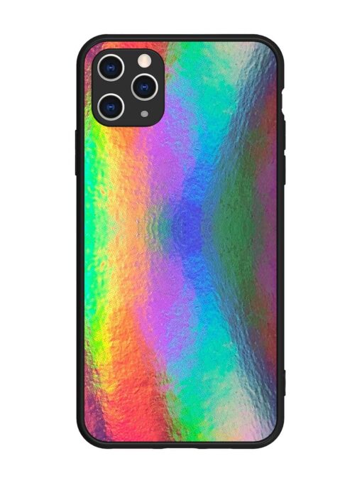 Colorful Holographic Background Glossy Metal TPU Phone Cover for Apple Iphone 11 Pro Max Zapvi