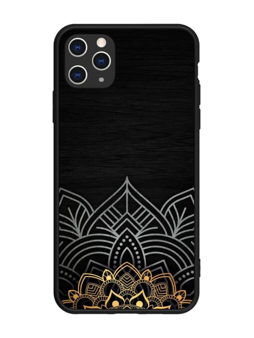 Decorative Golden Pattern Glossy Metal Phone Cover for Apple Iphone 11 Pro Max Zapvi