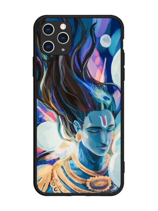 Bhagwan Sri Krishna Glossy Metal Phone Cover for Apple Iphone 11 Pro Max