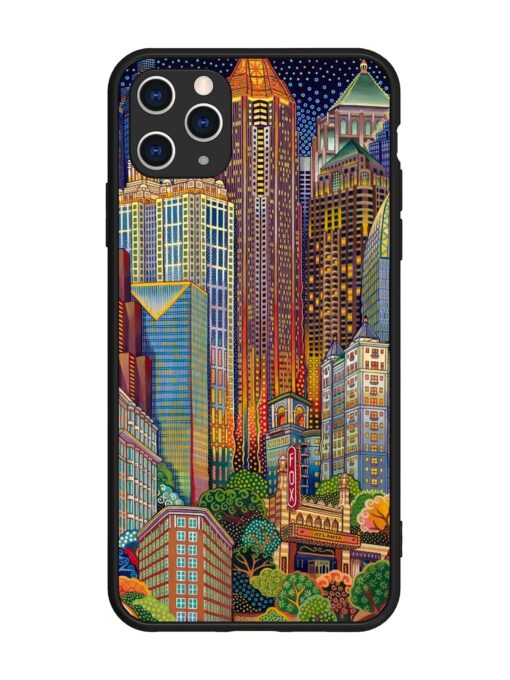 Cityscapes Art Glossy Metal Phone Cover for Apple Iphone 11 Pro Max Zapvi