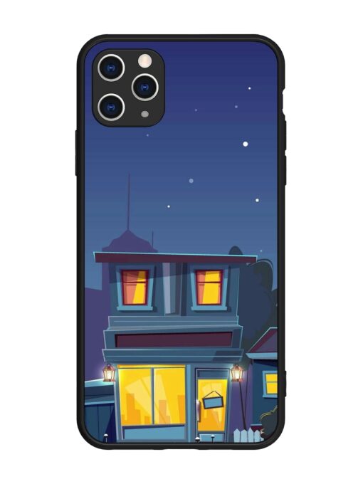 Vector Night House Glossy Metal Phone Cover for Apple Iphone 11 Pro Max Zapvi