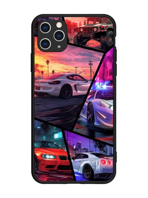 Ride In Pixels Glossy Metal Phone Cover for Apple Iphone 11 Pro Max Zapvi