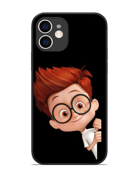 Smart Boy Cartoon Glossy Metal Phone Cover for Apple Iphone 12 Zapvi