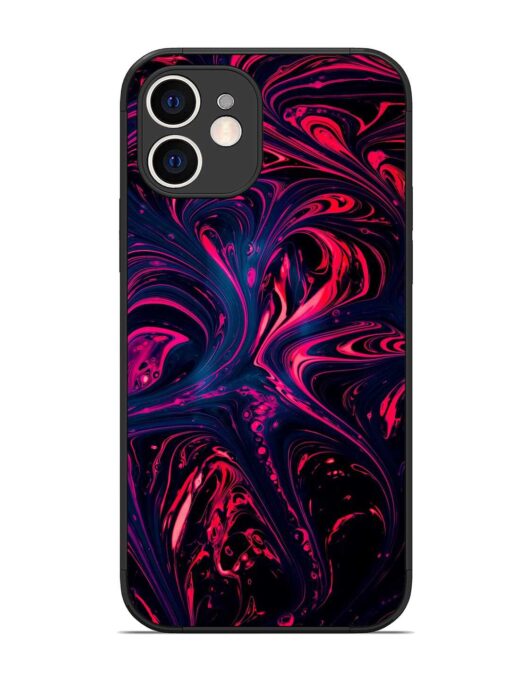 Abstract Background Glossy Metal Phone Cover for Apple Iphone 12 Zapvi