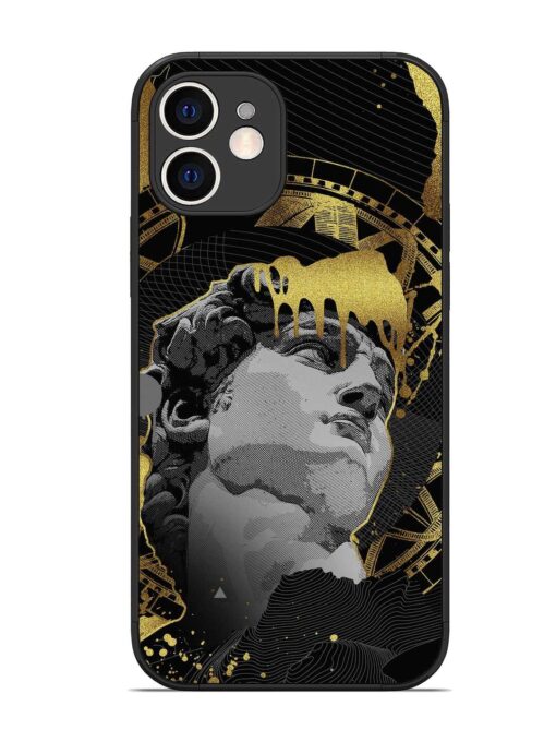 Roman Face Glossy Metal Phone Cover for Apple Iphone 12