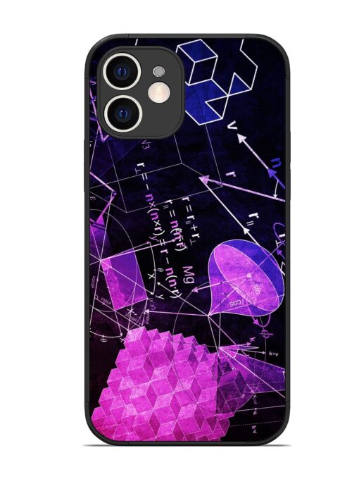 Math Physics Formula Art Glossy Metal Phone Cover for Apple Iphone 12