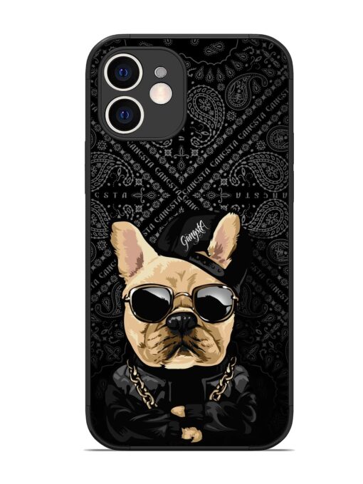 Gangsta Cool Sunmetales Dog Glossy Metal Phone Cover for Apple Iphone 12 Zapvi