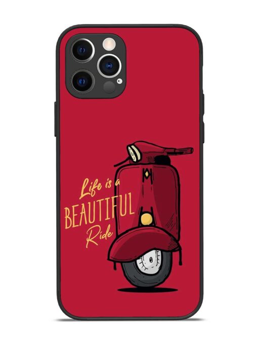 Life Is Beautiful Rides Glossy Metal Phone Cover for Apple Iphone 12 Pro Zapvi