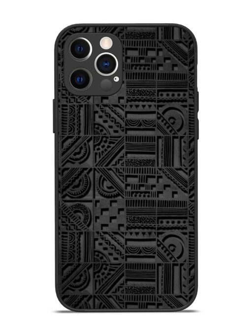 Seamless Pattern Glossy Metal Phone Cover for Apple Iphone 12 Pro