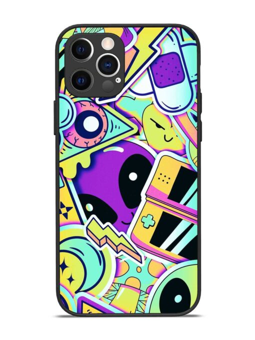 Scratch Art Glossy Metal Phone Cover for Apple Iphone 12 Pro