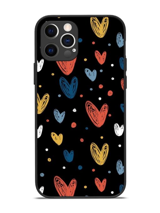 Happy Valentines Day Glossy Metal TPU Phone Cover for Apple Iphone 12 Pro