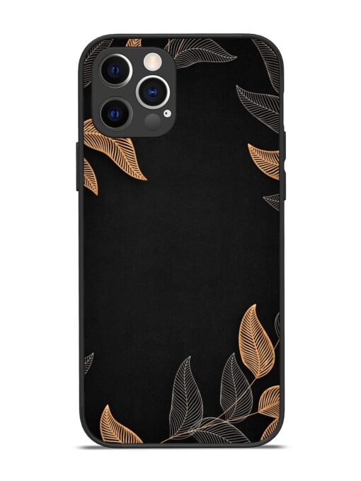 Foliage Art Glossy Metal Phone Cover for Apple Iphone 12 Pro Zapvi