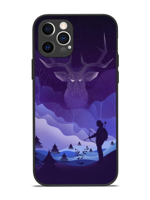 Deer Forest River Glossy Metal Phone Cover for Apple Iphone 12 Pro Zapvi