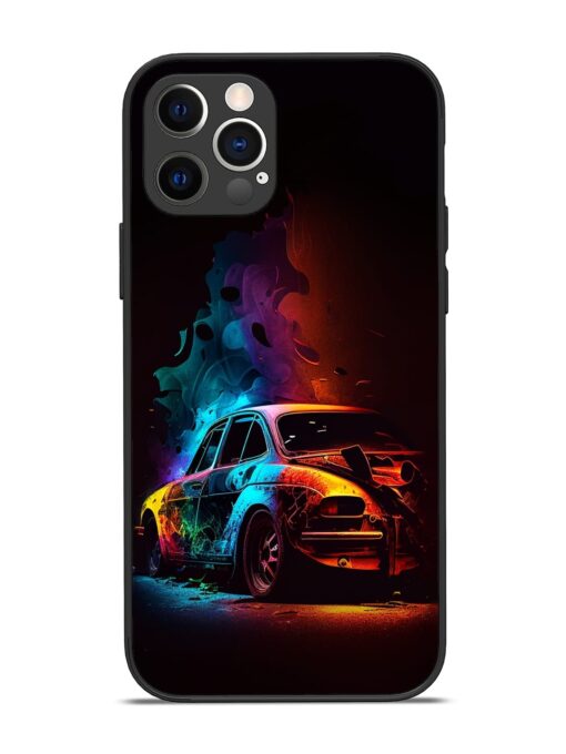 High Classic Car Art Glossy Metal Phone Cover for Apple Iphone 12 Pro