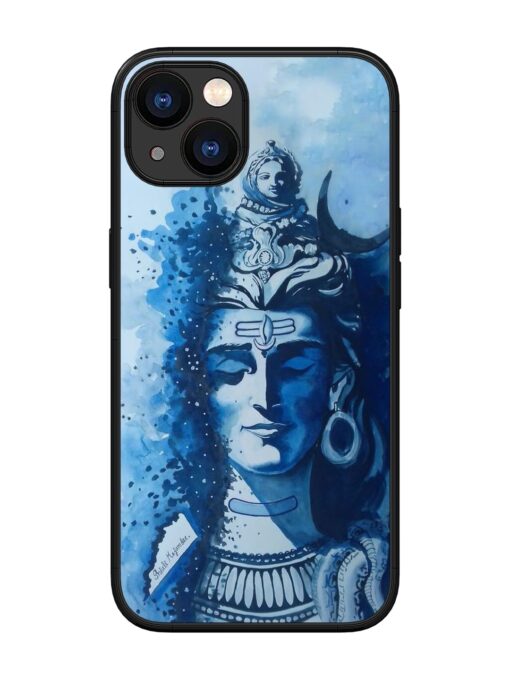 Shiv Art Glossy Metal Phone Cover for Apple Iphone 13 Zapvi