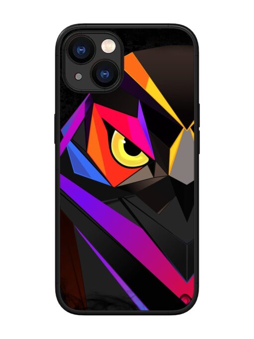 Wpap Owl Glossy Metal Phone Cover for Apple Iphone 13 Zapvi