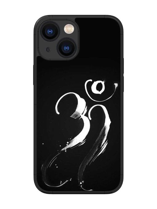 Om Logo Glossy Metal Phone Cover for Apple Iphone 13 Mini Zapvi