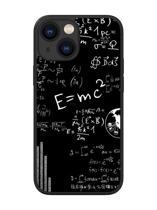 E=Mc2 Mass?Energy Equivalence Glossy Metal Phone Cover for Apple Iphone 13 Mini