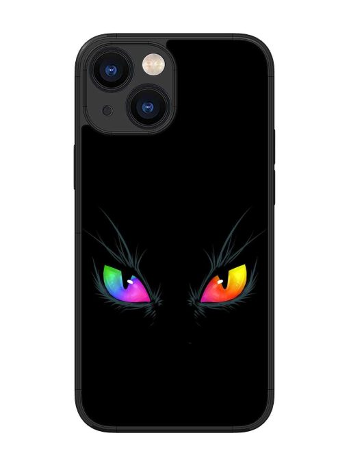 Cat Eyes Glossy Metal Phone Cover for Apple Iphone 13 Mini Zapvi