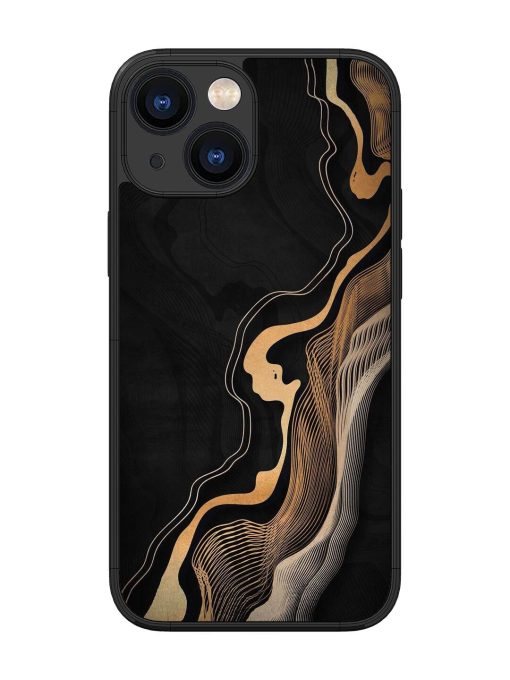 Abstract Art Glossy Metal TPU Phone Cover for Apple Iphone 13 Mini Zapvi