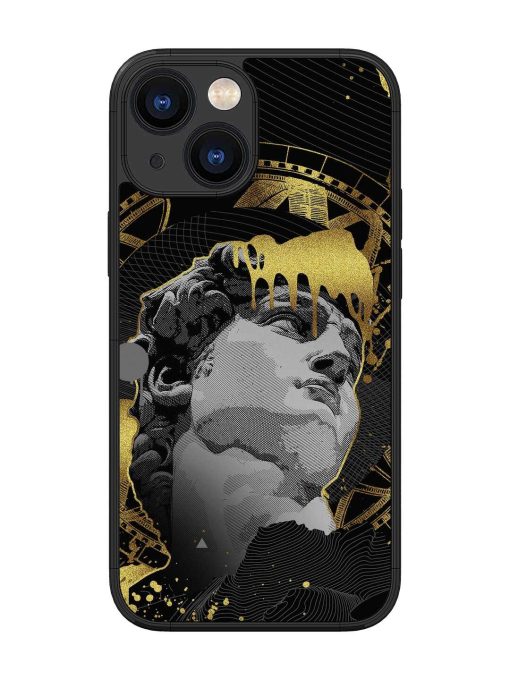 Roman Face Glossy Metal Phone Cover for Apple Iphone 13 Mini