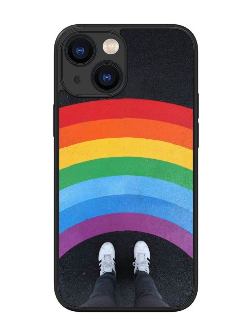 Legs Rainbow Glossy Metal TPU Phone Cover for Apple Iphone 13 Mini Zapvi