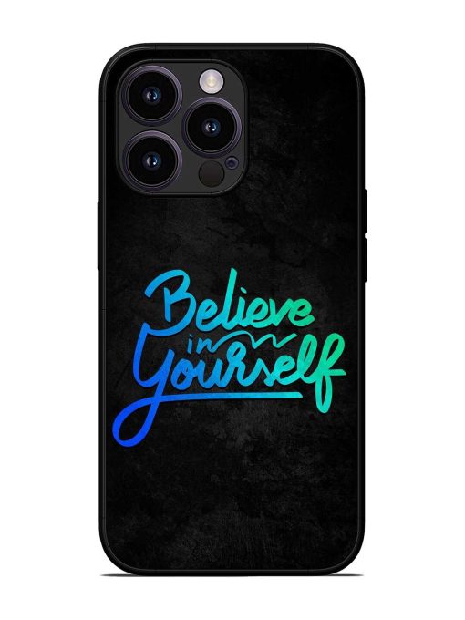 Believe In Yourself Glossy Metal Phone Cover for Apple Iphone 13 Pro