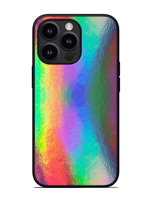 Colorful Holographic Background Glossy Metal TPU Phone Cover for Apple Iphone 13 Pro Zapvi