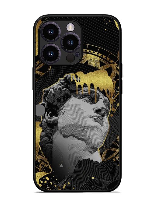 Roman Face Glossy Metal Phone Cover for Apple Iphone 13 Pro