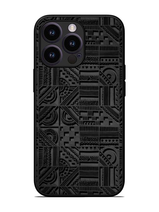 Seamless Pattern Glossy Metal Phone Cover for Apple Iphone 13 Pro