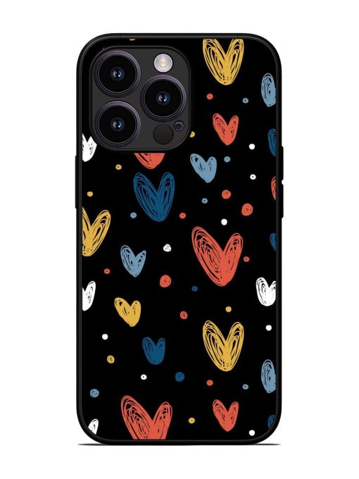 Happy Valentines Day Glossy Metal TPU Phone Cover for Apple Iphone 13 Pro