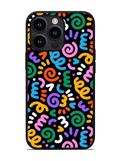 Colorful Seamless Vector Glossy Metal Phone Cover for Apple Iphone 13 Pro