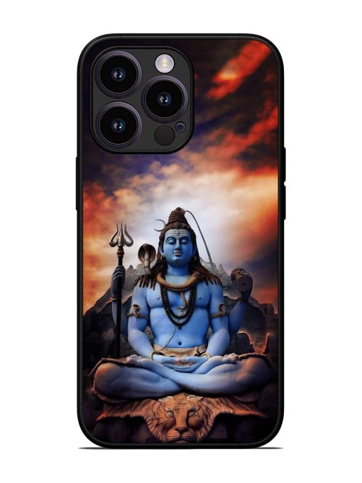 Jai Jai Shiv Glossy Metal Phone Cover for Apple Iphone 13 Pro Zapvi