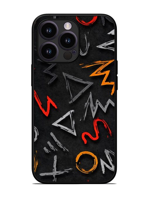 Grungy Graffiti Glossy Metal Phone Cover for Apple Iphone 13 Pro Zapvi