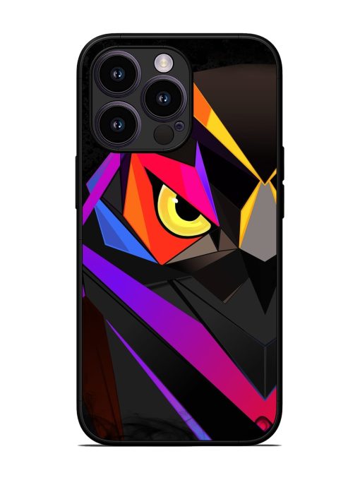 Wpap Owl Glossy Metal Phone Cover for Apple Iphone 13 Pro Zapvi