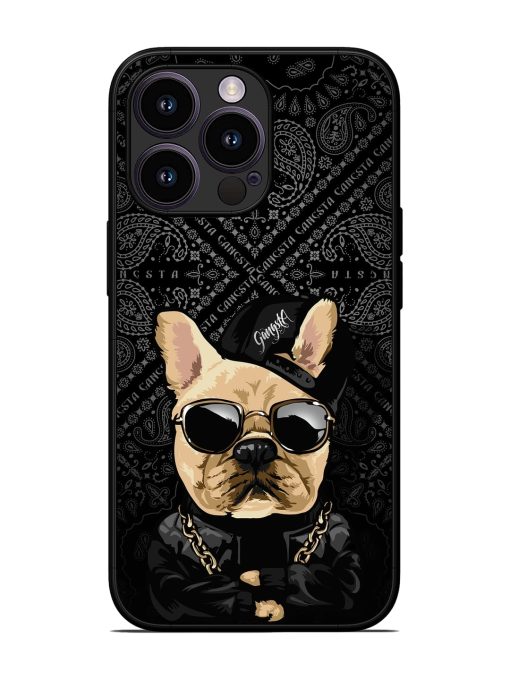 Gangsta Cool Sunmetales Dog Glossy Metal Phone Cover for Apple Iphone 13 Pro Zapvi