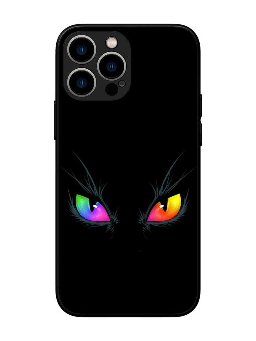 Cat Eyes Glossy Metal Phone Cover for Apple Iphone 13 Pro Max