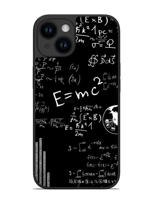 E=Mc2 Mass?Energy Equivalence Glossy Metal Phone Cover for Apple Iphone 14 Zapvi