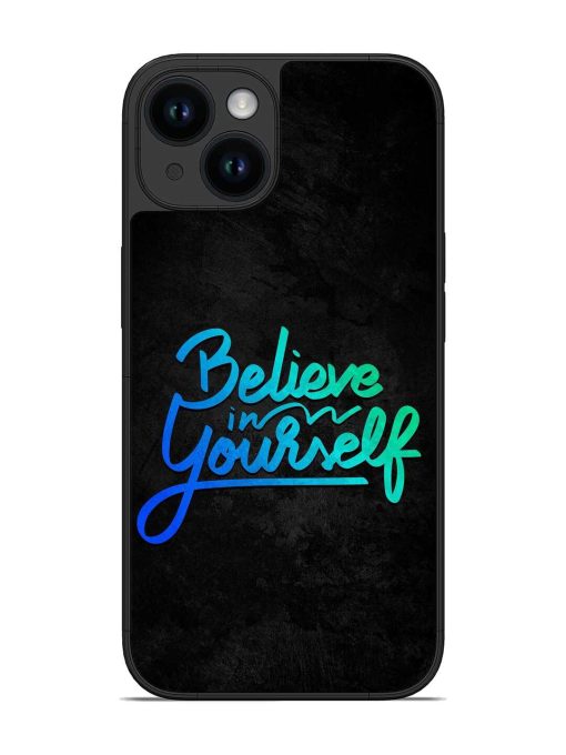 Believe In Yourself Glossy Metal Phone Cover for Apple Iphone 14 Zapvi