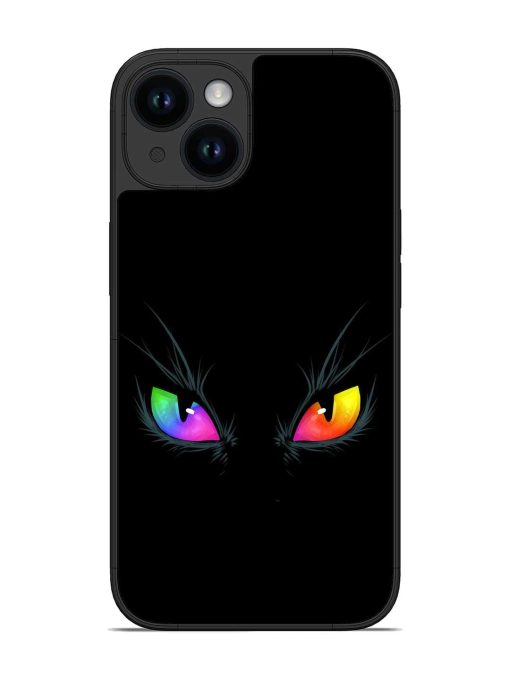 Cat Eyes Glossy Metal Phone Cover for Apple Iphone 14 Zapvi