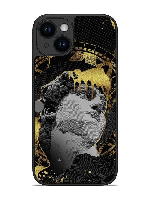 Roman Face Glossy Metal Phone Cover for Apple Iphone 14 Zapvi