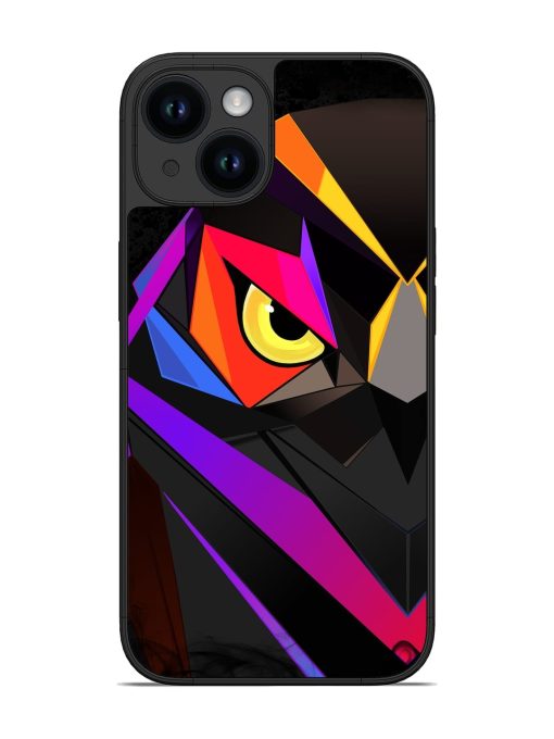 Wpap Owl Glossy Metal Phone Cover for Apple Iphone 14 Zapvi