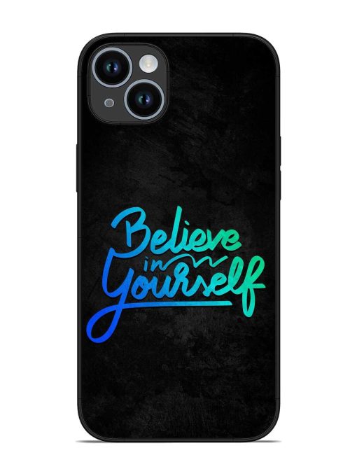 Believe In Yourself Glossy Metal Phone Cover for Apple Iphone 14 Plus Zapvi