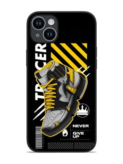 Shoe Background Glossy Metal Phone Cover for Apple Iphone 14 Plus