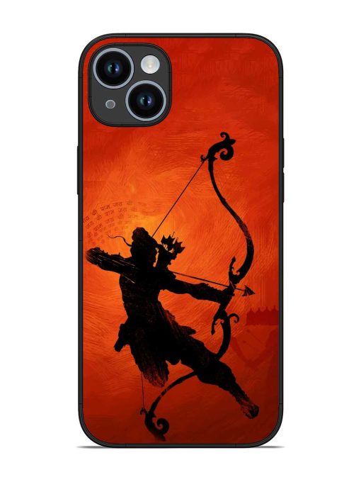 Illustration Lord Rama Glossy Metal Phone Cover for Apple Iphone 14 Plus Zapvi