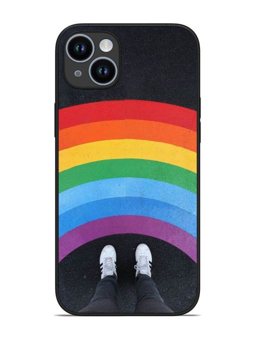 Legs Rainbow Glossy Metal TPU Phone Cover for Apple Iphone 14 Plus Zapvi