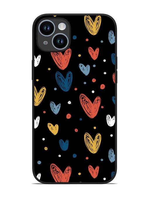 Happy Valentines Day Glossy Metal TPU Phone Cover for Apple Iphone 14 Plus