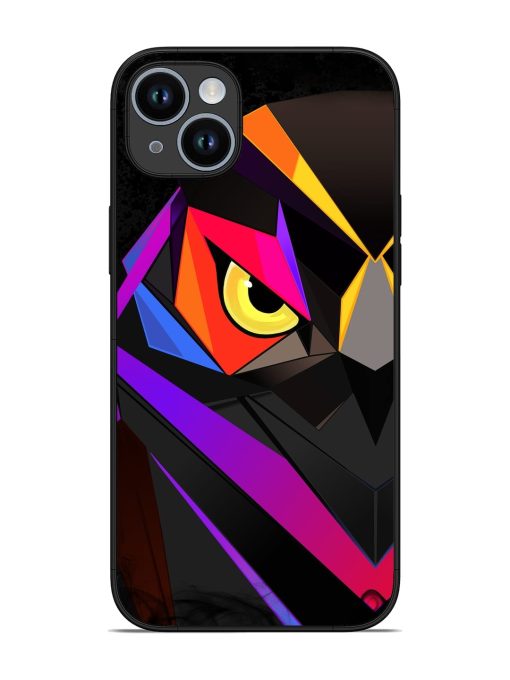 Wpap Owl Glossy Metal Phone Cover for Apple Iphone 14 Plus Zapvi