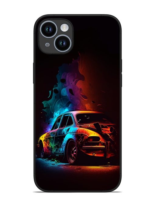 High Classic Car Art Glossy Metal Phone Cover for Apple Iphone 14 Plus